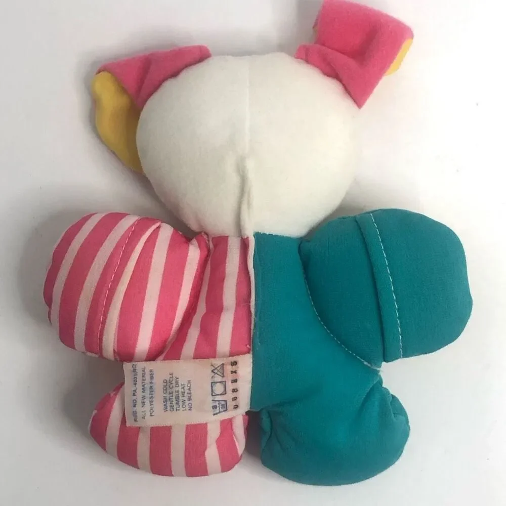 fisher price‎ patty cake puppy dog 1994 vintage rattle plush toy doll baby